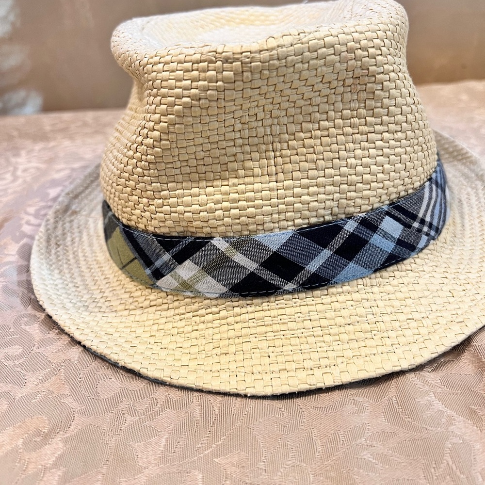 Crazy 8 Beige Fedora with Checkered Band for boys